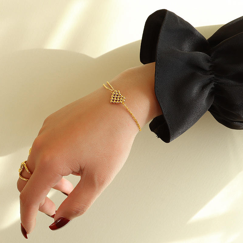 Heart Bead Bracelet
