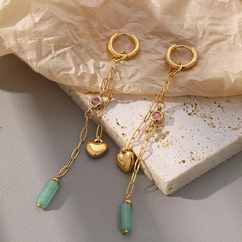 Elara Charm Drop Earrings