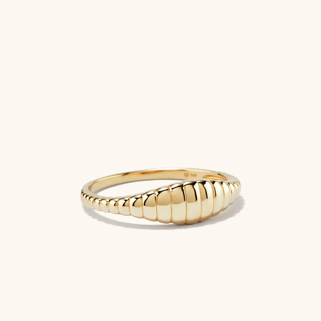 Embossed Croissant Ring
