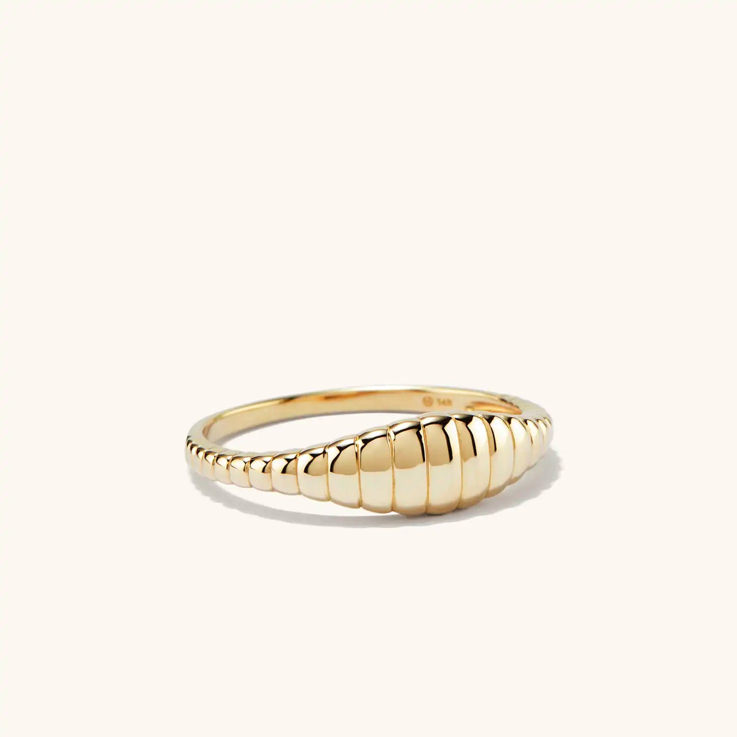 Embossed Croissant Ring