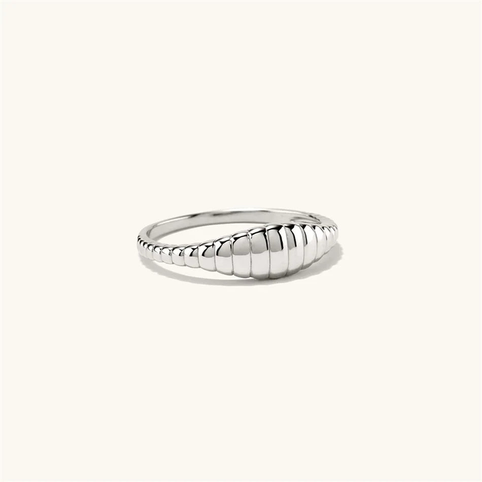 Embossed Croissant Ring