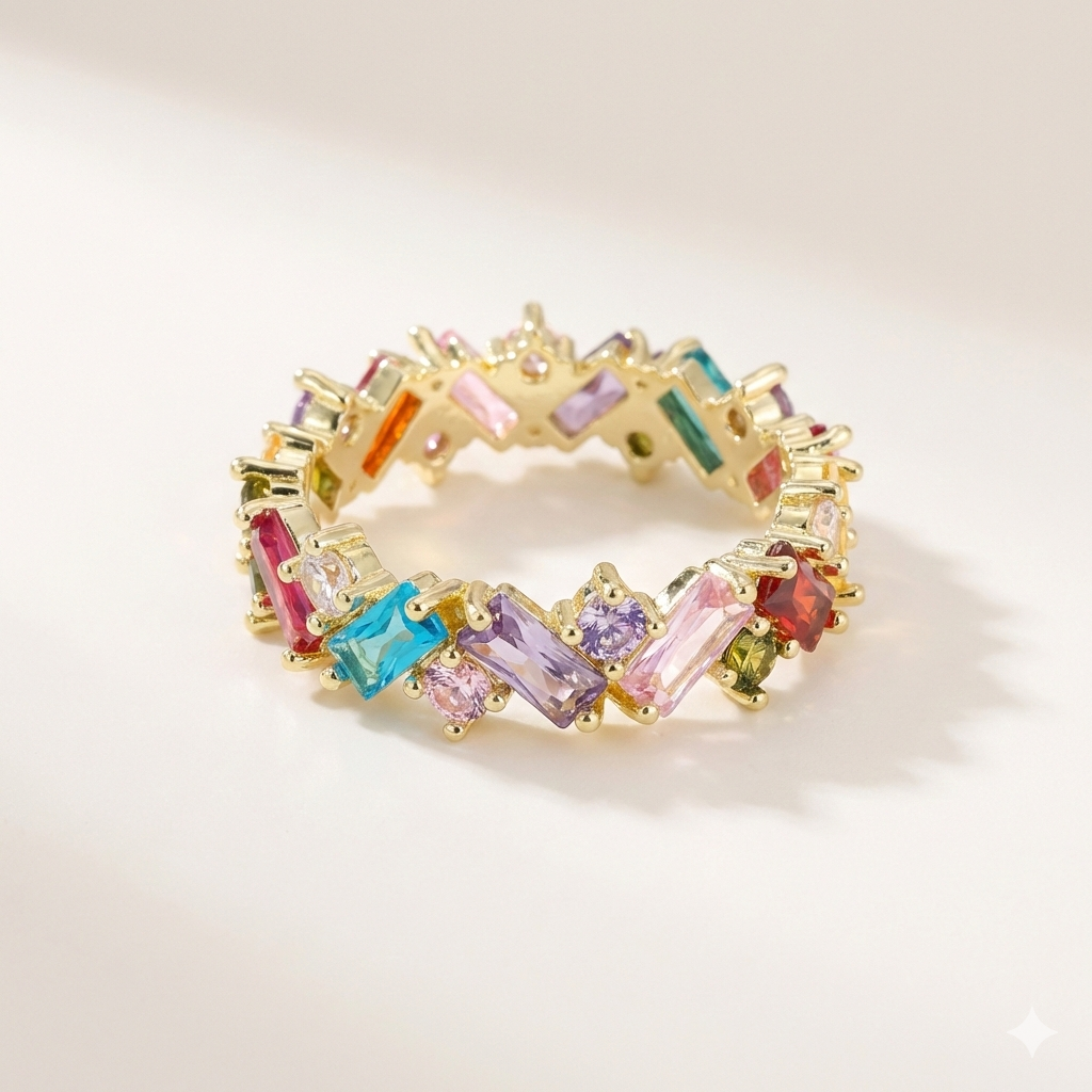 Kaleidoscope Crown Ring