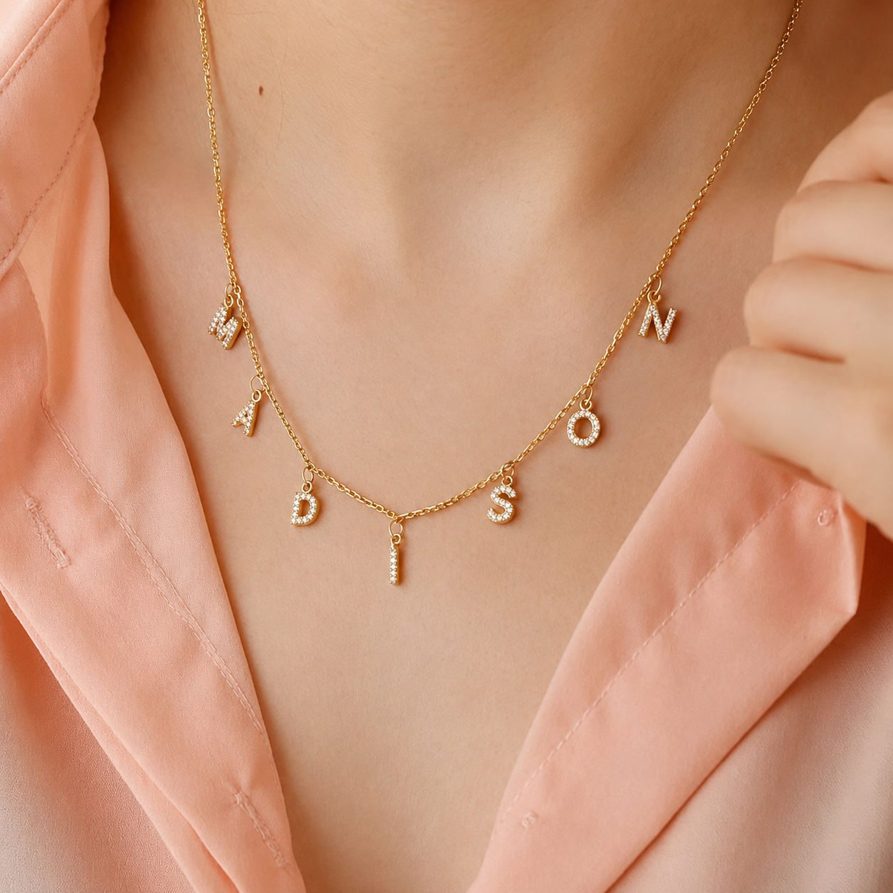 Aurielle Letter Drop Necklace